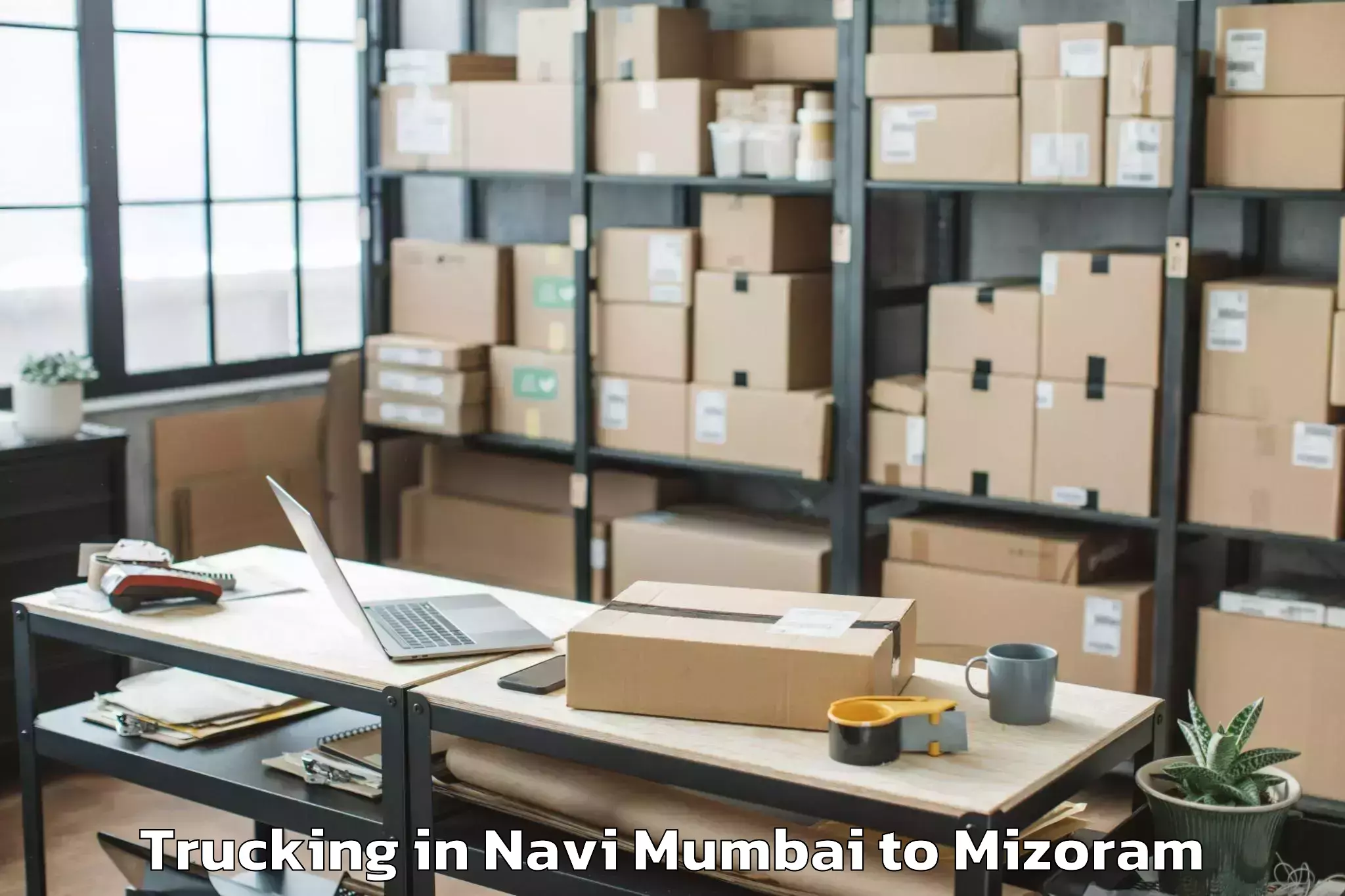 Quality Navi Mumbai to Mizoram Trucking